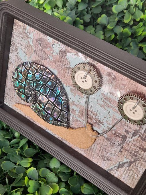Cadre Escargot holographique 