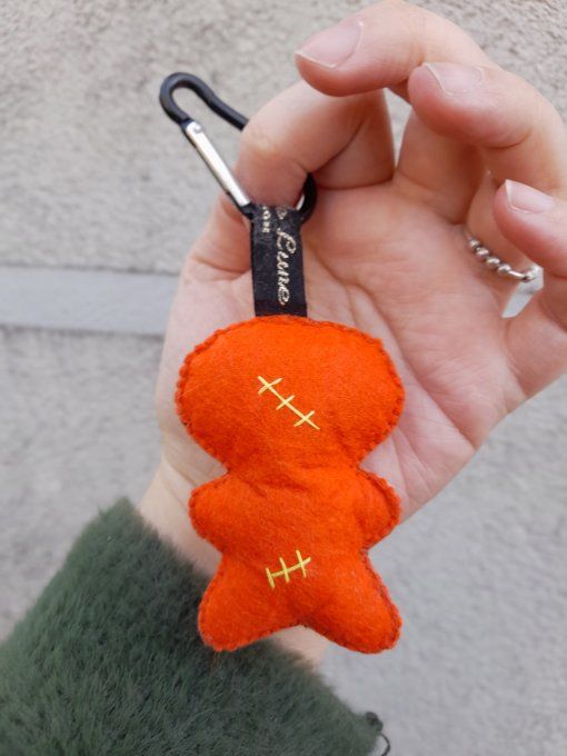 Poupée Vaudoo contre "LA PEUR" Coeur multicolor