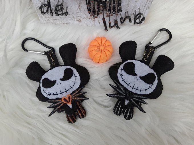 P'tit TOTEM "jack Skellington halloween" Porte-clef décoratif 