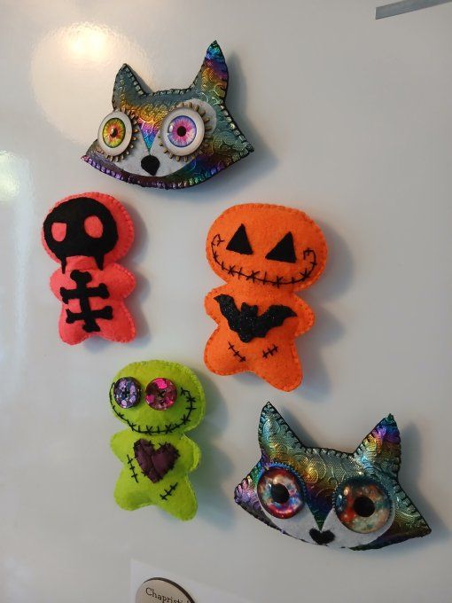Magnet "poupee vaudoo d'halloween" 