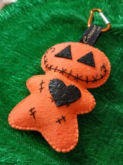 Porte-clef Citrouille Halloween 