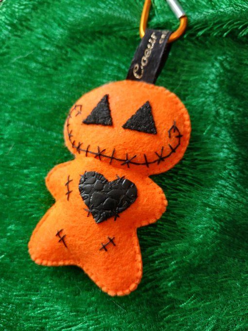 Porte-clef Citrouille Halloween 