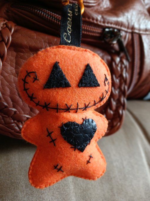 Porte-clef Citrouille Halloween 