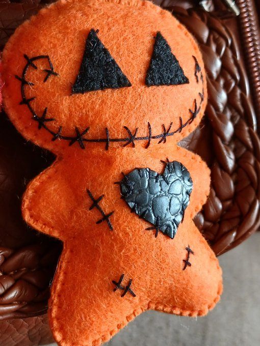 Porte-clef Citrouille Halloween 