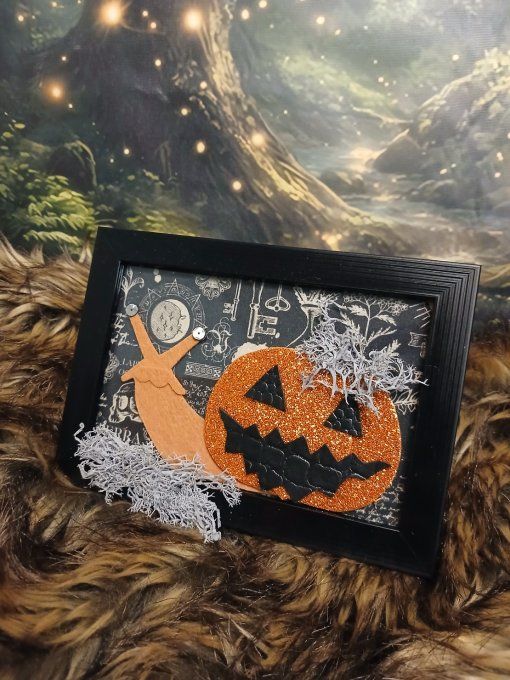 Cadre escargot HALLOWEEN spooky